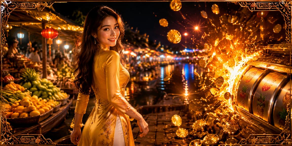 Trải nghiệm slot game với voucher tại khu chợ đêm miền Tây